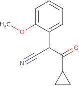 3-Cyclopropyl-2-(2-methoxyphenyl)-3-oxopropanenitrile