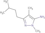 2,4-Dimethyl-5-(3-methylbutyl)pyrazol-3-amine