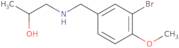 1-[(3-Bromo-4-methoxyphenyl)methylamino]propan-2-ol