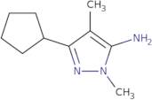 5-Cyclopentyl-2,4-dimethylpyrazol-3-amine