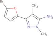 5-(5-Bromofuran-2-yl)-2,4-dimethylpyrazol-3-amine