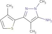 2,4-Dimethyl-5-(3-methylthiophen-2-yl)pyrazol-3-amine