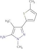 2,4-Dimethyl-5-(5-methylthiophen-2-yl)pyrazol-3-amine