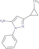 3-(2-Methylcyclopropyl)-1-phenyl-1H-pyrazol-5-amine
