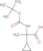 2-{[(tert-Butoxy)carbonyl]amino}-2-cyclopropylpropanoic acid