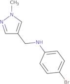 4-Bromo-N-[(1-methyl-1H-pyrazol-4-yl)methyl]aniline