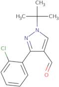 1-tert-Butyl-3-(2-chlorophenyl)-1H-pyrazole-4-carbaldehyde