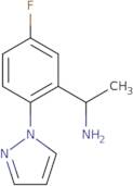 1-[5-Fluoro-2-(1H-pyrazol-1-yl)phenyl]ethan-1-amine