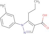 1-(3-Methylphenyl)-5-propyl-1H-pyrazole-4-carboxylic acid