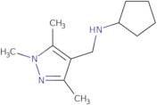 N-[(Trimethyl-1H-pyrazol-4-yl)methyl]cyclopentanamine