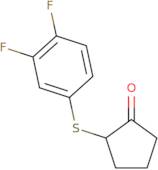 2-(3,4-Difluorophenyl)sulfanylcyclopentan-1-one