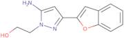 2-[5-Amino-3-(1-benzofuran-2-yl)-1H-pyrazol-1-yl]ethan-1-ol