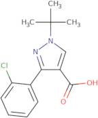1-tert-Butyl-3-(2-chlorophenyl)-1H-pyrazole-4-carboxylic acid