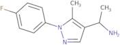 1-[1-(4-Fluorophenyl)-5-methyl-1H-pyrazol-4-yl]ethan-1-amine