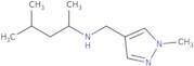 4-Methyl-N-[(1-methylpyrazol-4-yl)methyl]pentan-2-amine