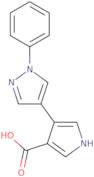 4-(1-Phenyl-1H-pyrazol-4-yl)-1H-pyrrole-3-carboxylic acid