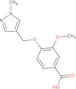 3-Methoxy-4-[(1-methyl-1H-pyrazol-4-yl)methoxy]benzoic acid