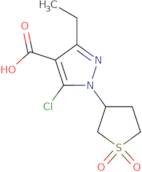 5-chloro-1-(1,1-dioxothiolan-3-yl)-3-ethylpyrazole-4-carboxylic acid