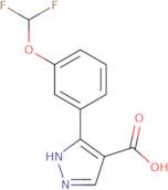 3-[3-(Difluoromethoxy)phenyl]-1H-pyrazole-4-carboxylic acid