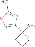 1-(5-Methyl-1,2,4-oxadiazol-3-yl)cyclobutan-1-amine