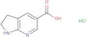 1H,2H,3H-Pyrrolo[2,3-b]pyridine-5-carboxylic acid hydrochloride