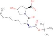 (4R)-1-[(S)-2-(Boc-amino)non-8-enoyl]-4-hydroxy-L-proline