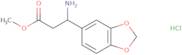 Methyl 3-amino-3-(1,3-benzodioxol-5-yl)propanoate hydrochloride