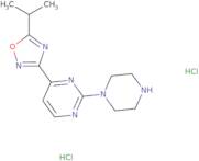 4-(5-Isopropyl-1,2,4-oxadiazol-3-yl)-2-(piperazin-1-yl)pyrimidine dihydrochloride