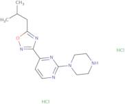 4-(5-Isobutyl-1,2,4-oxadiazol-3-yl)-2-(piperazin-1-yl)pyrimidine dihydrochloride