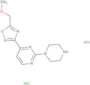 4-[5-(Methoxymethyl)-1,2,4-oxadiazol-3-yl]-2-(piperazin-1-yl)pyrimidine dihydrochloride