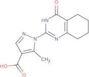 5-Methyl-1-(4-oxo-3,4,5,6,7,8-hexahydroquinazolin-2-yl)-1H-pyrazole-4-carboxylic acid