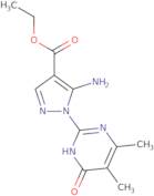 Ethyl 5-amino-1-(4,5-dimethyl-6-oxo-1,6-dihydropyrimidin-2-yl)-1{H}-pyrazole-4-carboxylate