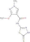 N-(5-Mercapto-1,3,4-thiadiazol-2-yl)-3-methoxy-1-methyl-1H-pyrazole-4-carboxamide