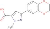 3-(2,3-Dihydro-1,4-benzodioxin-6-yl)-1-methyl-1{H}-pyrazole-5-carboxylic acid