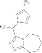 1-(1-{5H,6H,7H,8H,9H-[1,2,4]Triazolo[4,3-a]azepin-3-yl}ethyl)-1H-pyrazol-4-amine