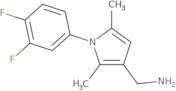 ([1-(3,4-Difluorophenyl)-2,5-dimethyl-1H-pyrrol-3-yl]methyl)amine