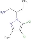 2-(4,5-Dichloro-3-methyl-1H-pyrazol-1-yl)butan-1-amine