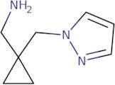 1-{1-[(1H-Pyrazol-1-yl)methyl]cyclopropyl}methanamine