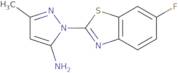 1-(6-Fluoro-1,3-benzothiazol-2-yl)-3-methyl-1H-pyrazol-5-amine