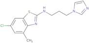 N-(3-(1H-Imidazol-1-yl)propyl)-6-chloro-4-methylbenzo[D]thiazol-2-amine