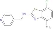 7-Chloro-4-methyl-N-(pyridin-4-ylmethyl)-1,3-benzothiazol-2-amine