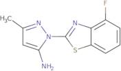 1-(4-Fluoro-1,3-benzothiazol-2-yl)-3-methyl-1H-pyrazol-5-amine