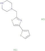 1-{[4-(Thiophen-2-yl)-1,3-thiazol-2-yl]methyl}piperazine dihydrochloride