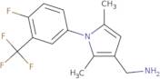 ({1-[4-Fluoro-3-(trifluoromethyl)phenyl]-2,5-dimethyl-1H-pyrrol-3-yl}methyl)amine