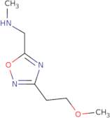 {[3-(2-Methoxyethyl)-1,2,4-oxadiazol-5-yl]methyl}(methyl)amine