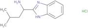 1-(1H-1,3-Benzodiazol-2-yl)-3-methylbutan-1-amine hydrochloride