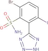 6-Bromo-3-iodo-2-(1H-tetrazol-5-yl)benzenesulfonamide
