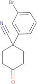 1-(3-Bromophenyl)-4-oxocyclohexane-1-carbonitrile