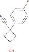 1-(4-Fluorophenyl)-3-hydroxycyclobutane-1-carbonitrile