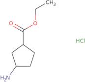 (1R,3S)-Ethyl 3-aminocyclopentanecarboxylate hydrochloride